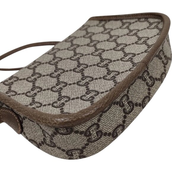 (L3) Authentic Gucci Crossbody Bag Brown PVC Luxury Vintage Designer Handbag - Picture 5 of 9